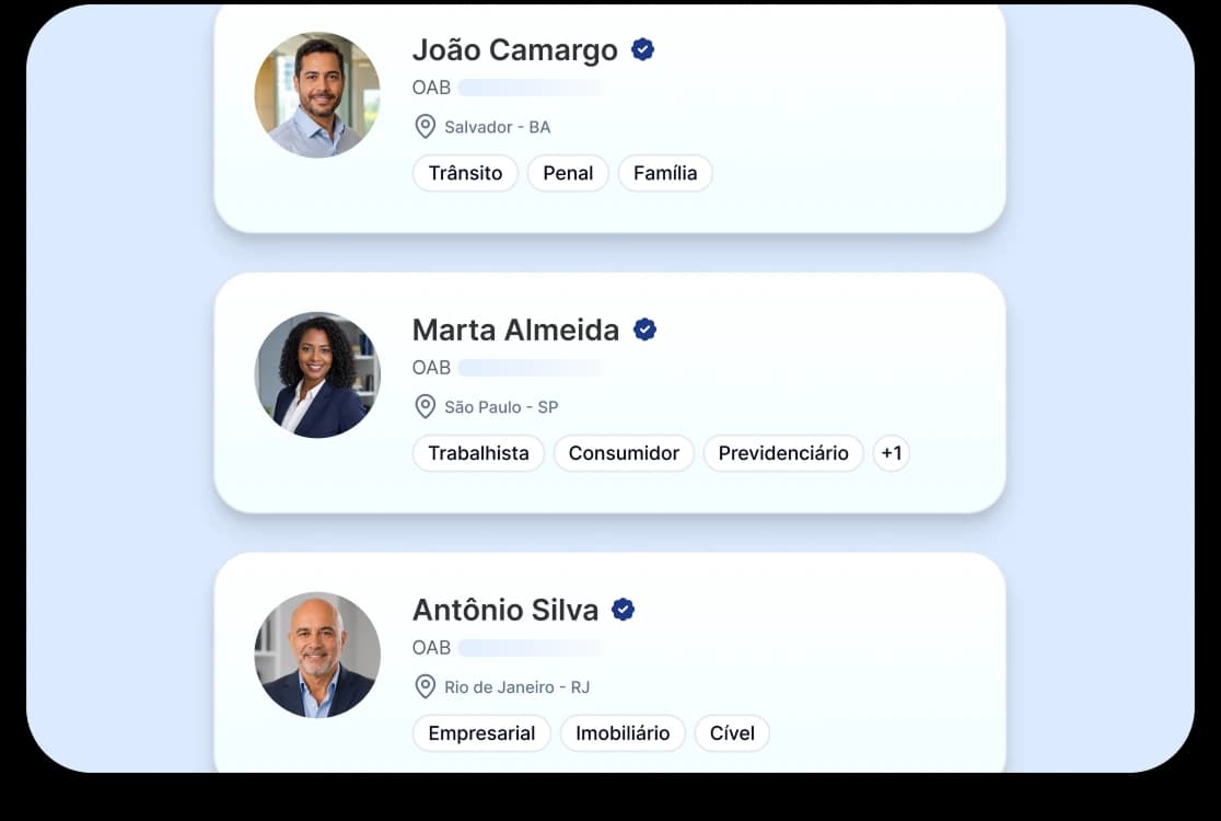 Diretório de advogados Via Justa